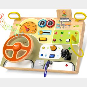 ANALOG SENSORY MANIPULATIVE BOARD CAR LED LIGHTS