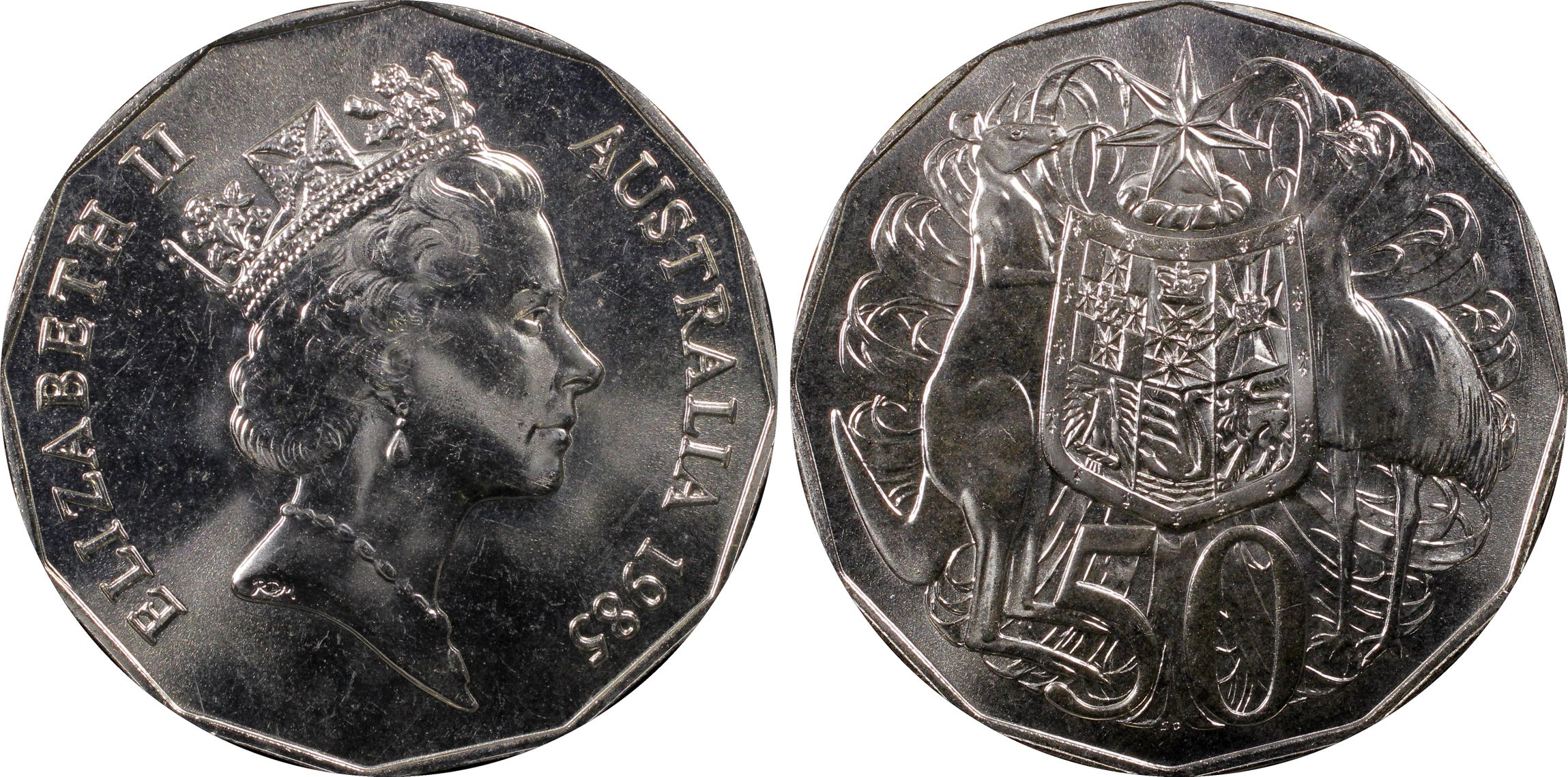 , Fifty Cent, 1985, PCGS MS66
