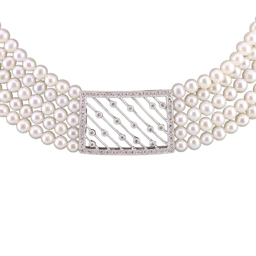 Gargantilla Choker de perlas