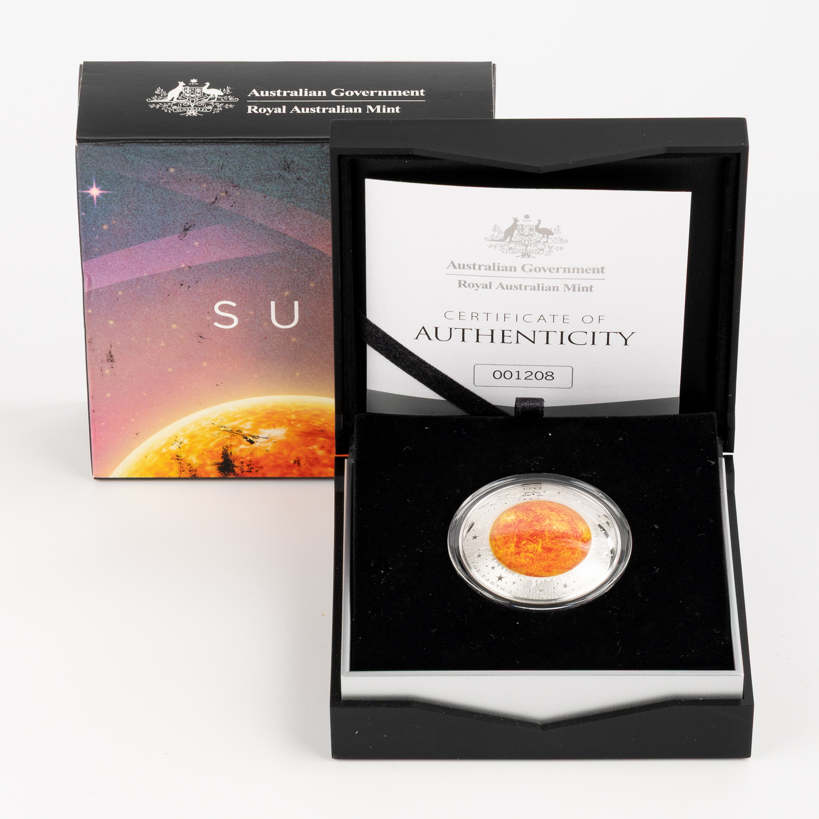 Elizabeth II, RAM - The Earth & Beyond, The Sun, Five Dollars, 2019, FDC