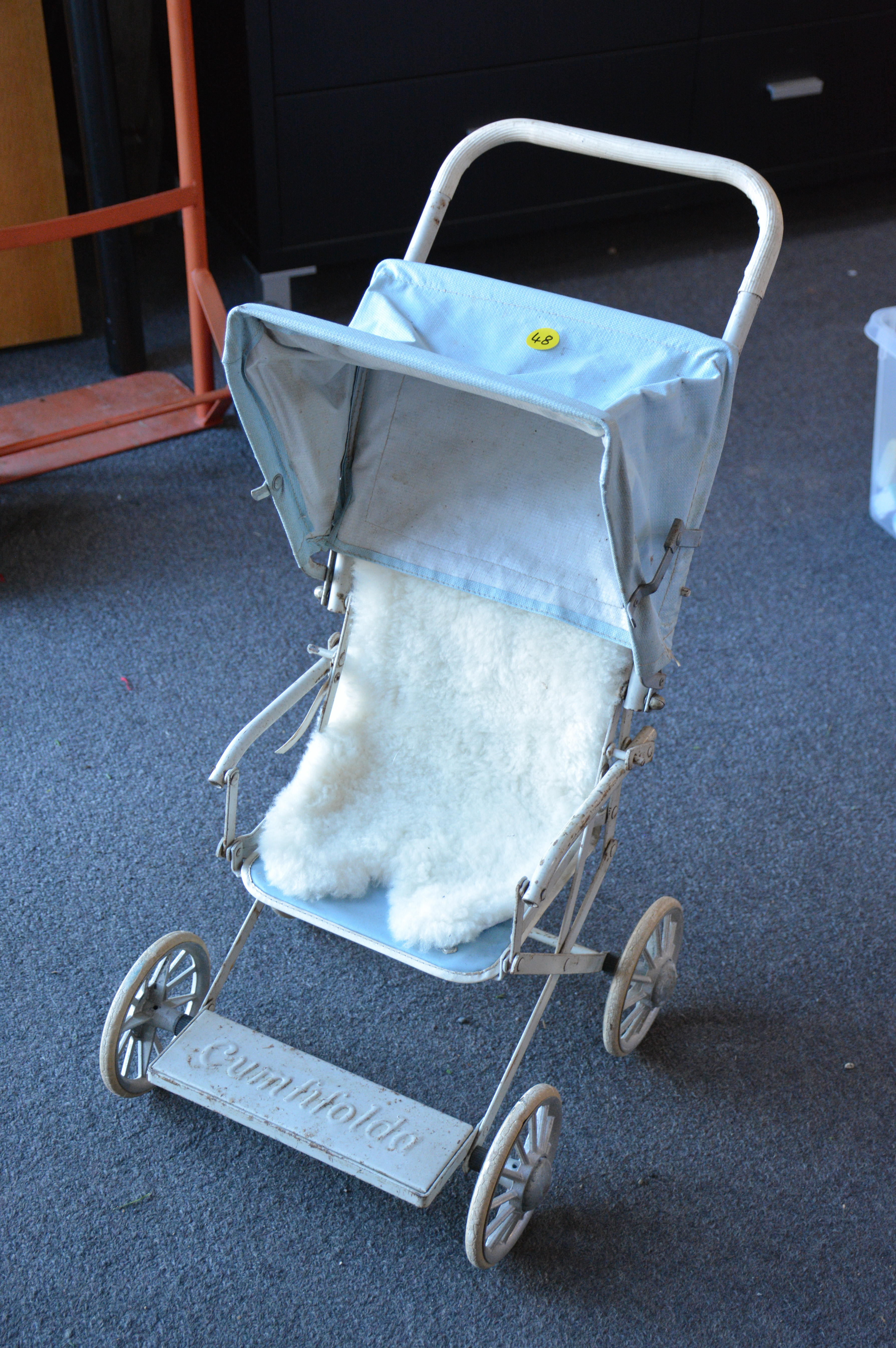 Vintage Collectors Cumfifolda Doll Pram — sold at auction in New Zealand for $10