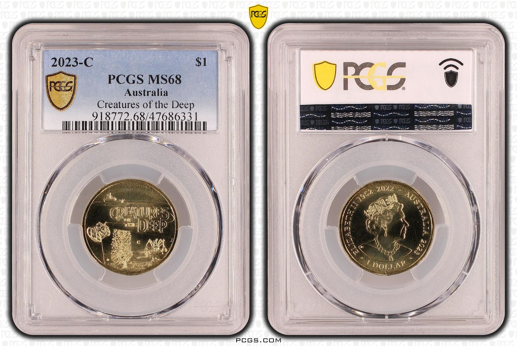 Creatures of the Deep, One Dollar, 2023-C, PCGS MS68