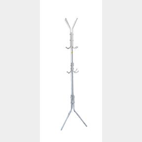 MULTI-HOOK METAL COAT HAT RACK - 172cm - WHITE