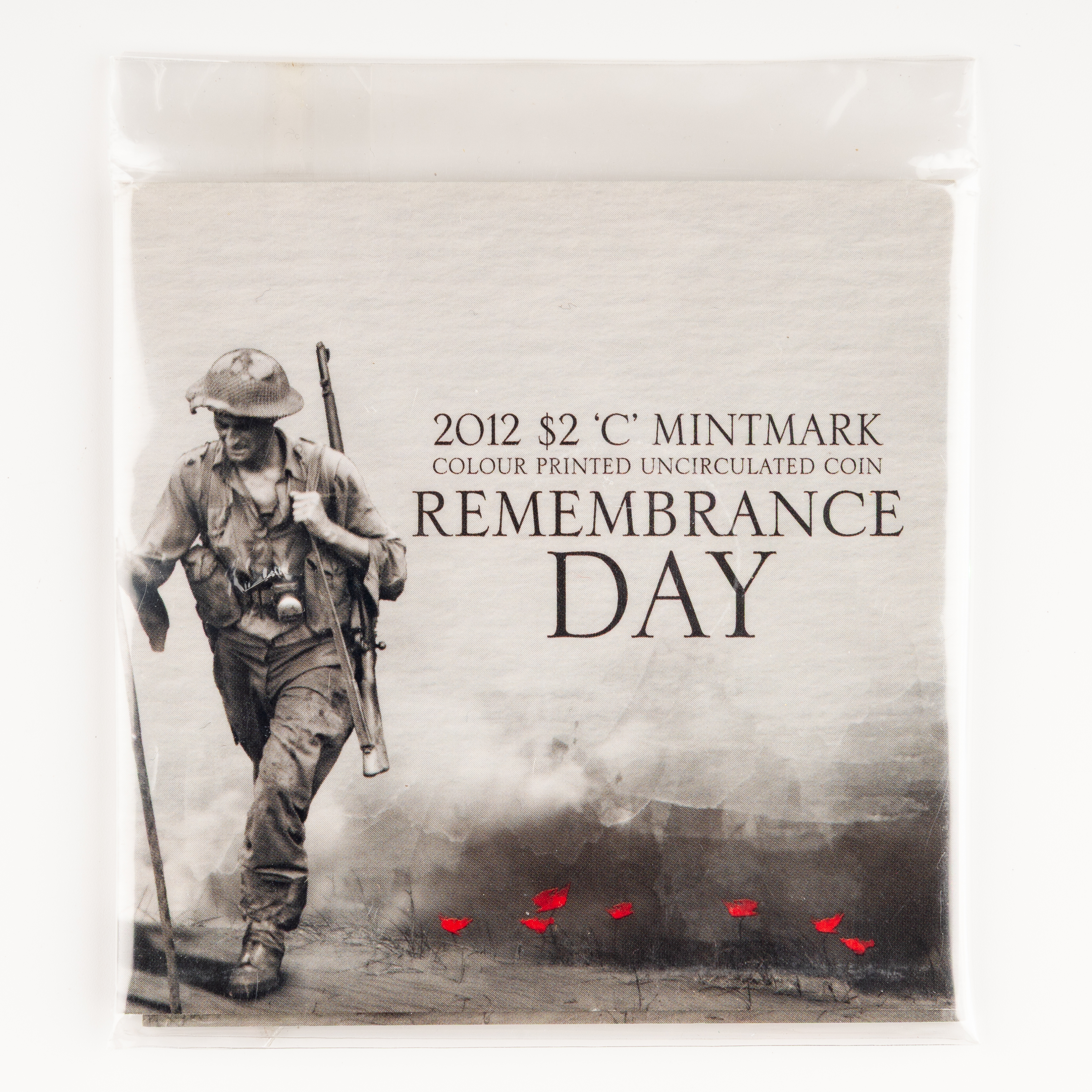 Elizabeth II, Remembrance Day Red Poppy, Two Dollars, 2012-C, UNC