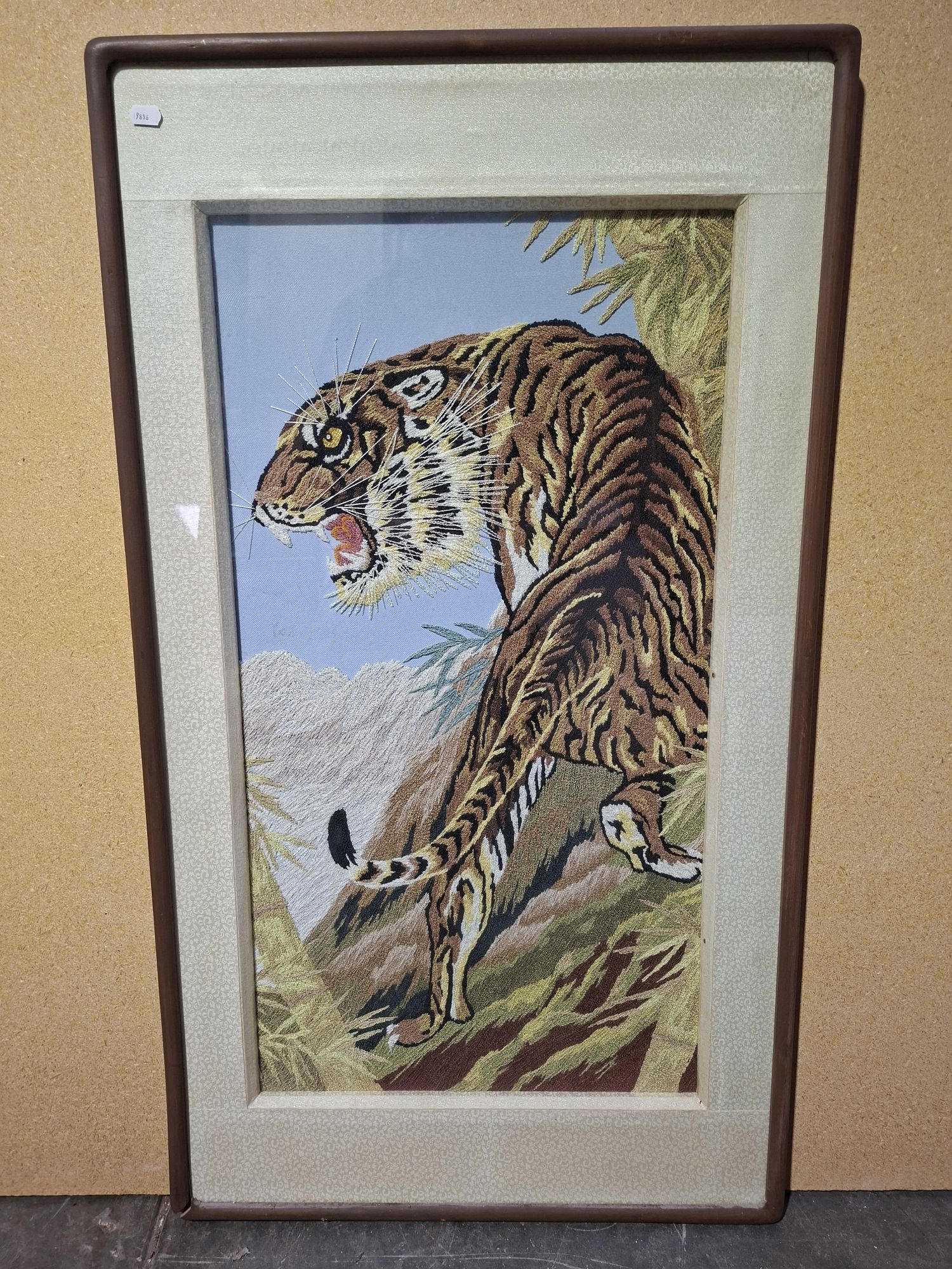 41 · ORIENTAL HAND STITCHED ARTWORK