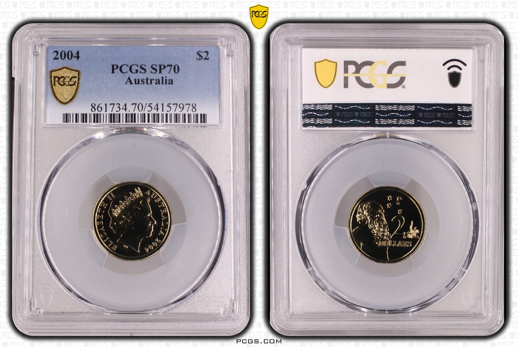 391 · POP 5/0, Two Dollar, 2004, PCGS SP70