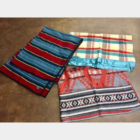 Two Pendleton and One Hudson Bay Blanket