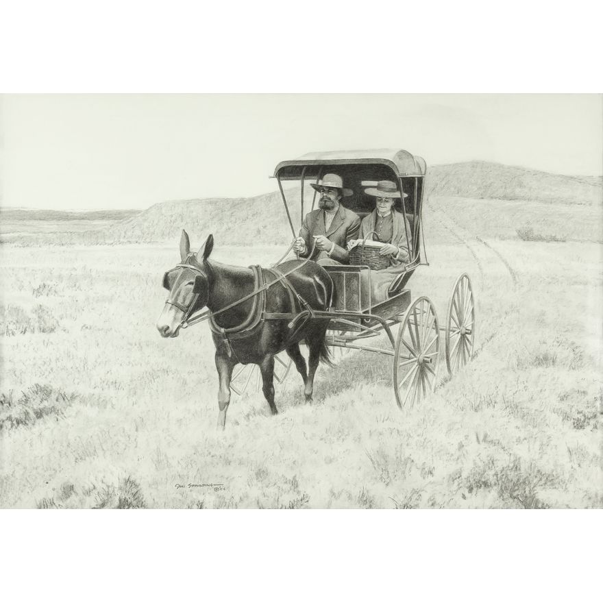 Donald Spaulding (1926-2021): Mule and Wagon, 2006
