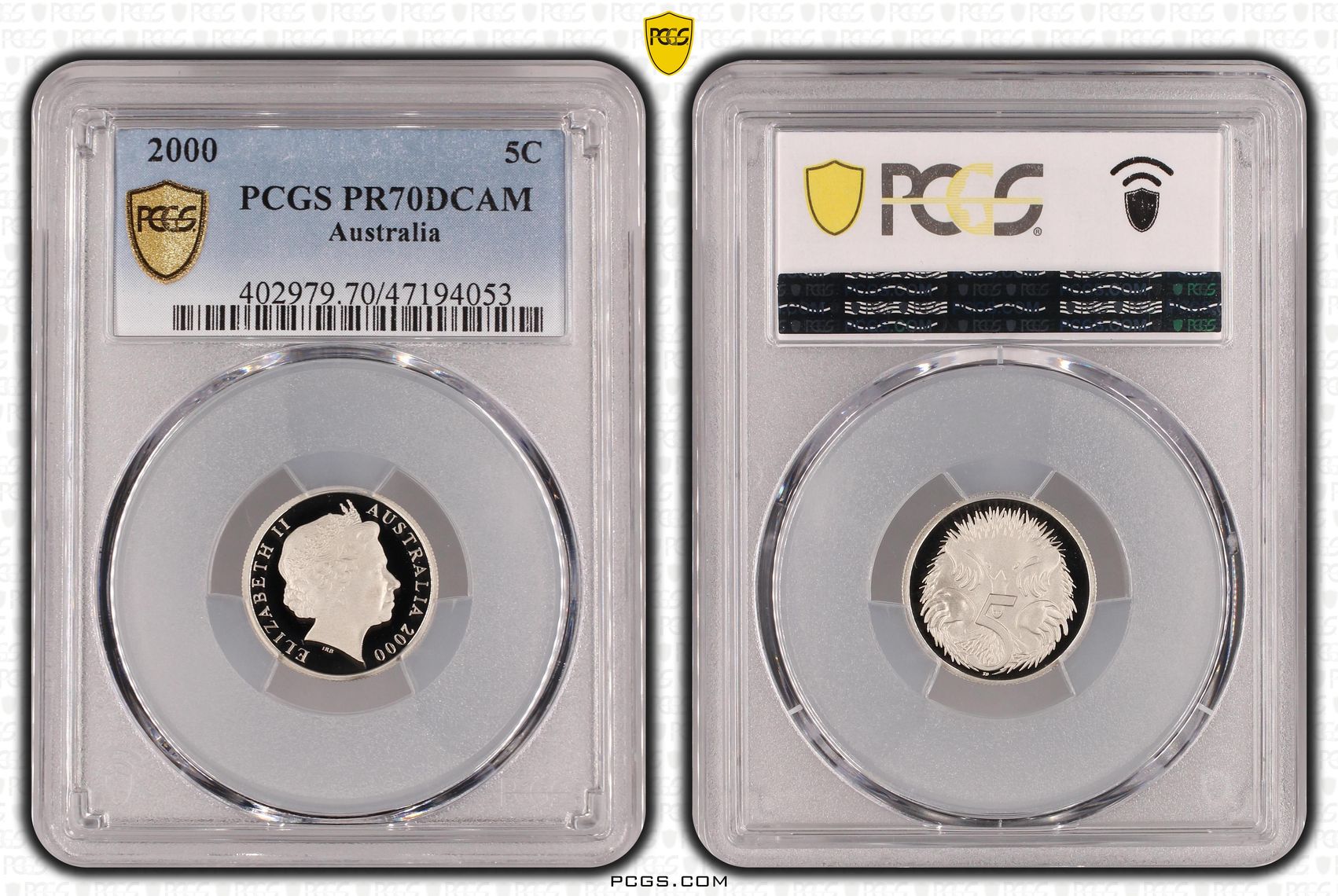 Elizabeth II, Five Cent, 2000, PCGS PR70DCAM