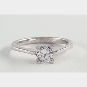 STERLING SILVER 4 CLAW SOLITAIR CZ RING - 51929/10166