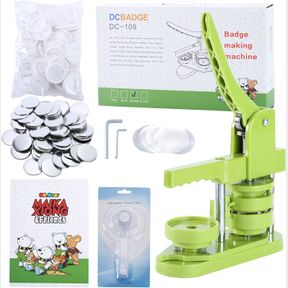 MK.BEAR BUTTON MAKER MACHINE 58MM /2.25 INCH FOR DIY GIFT,INSTALLATION-FREE PIN MAKER MACHINE,BUTTON PRESS MACHINE WITH FREE 100PC