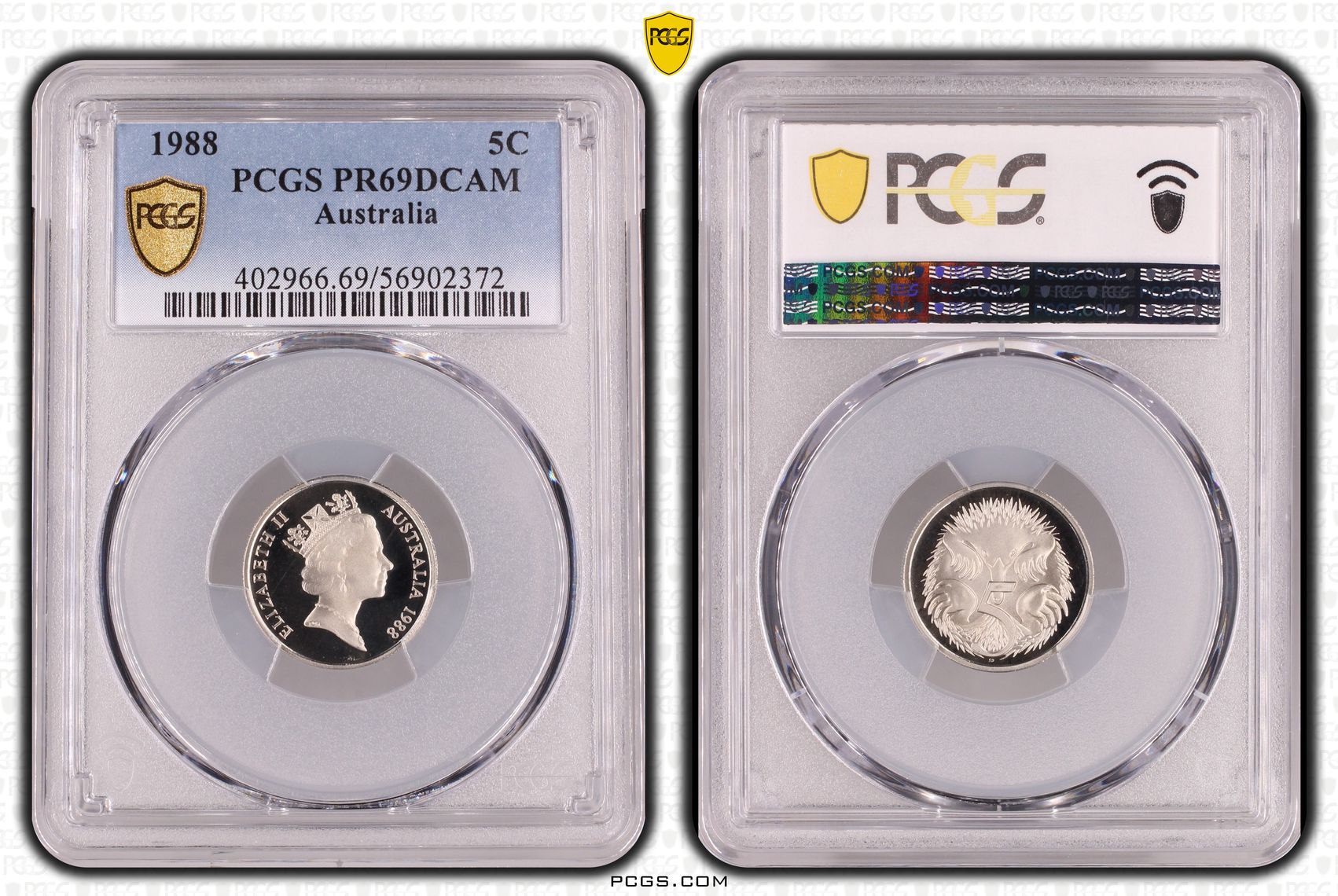 Five Cent, 1988, PCGS PR69DCAM
