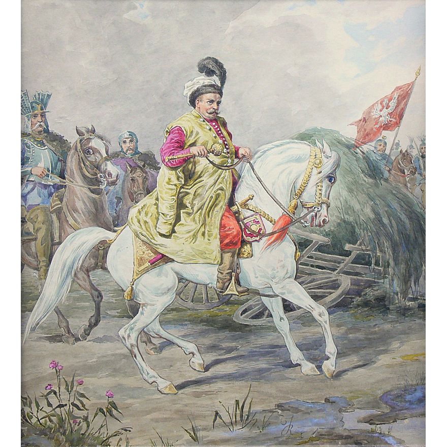 Józef Brodowski | Juliusz Kossak jako Jan III Sobieski,  ok. 1860-1880 r.