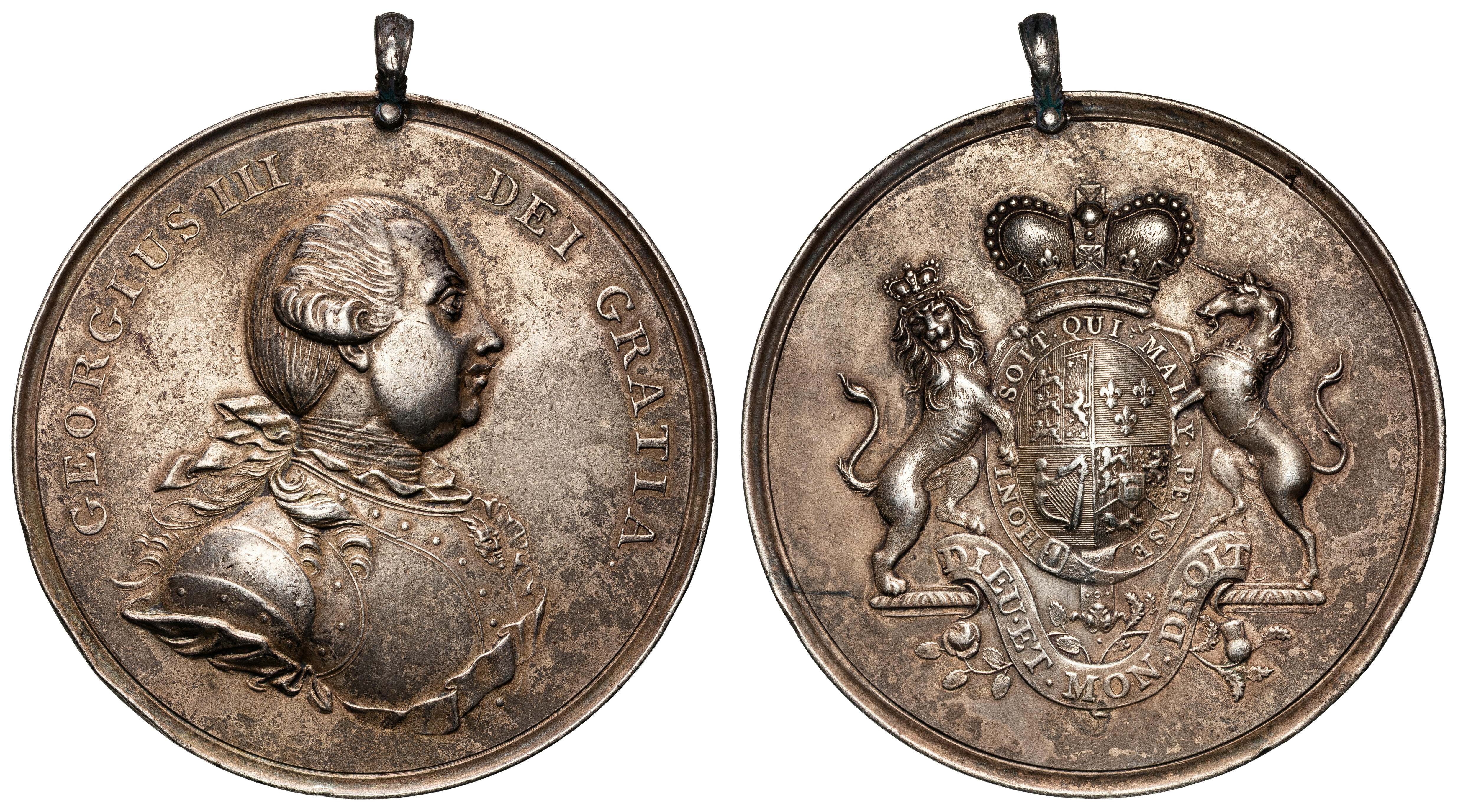 Great Britain, George III, American Indian Peace Medal in Silver