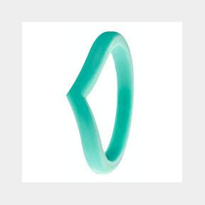 Silicone Ring Woman Plain band - Turqoise - Turqoise - 1.81 cm --51459/4054 B8 (S3)C