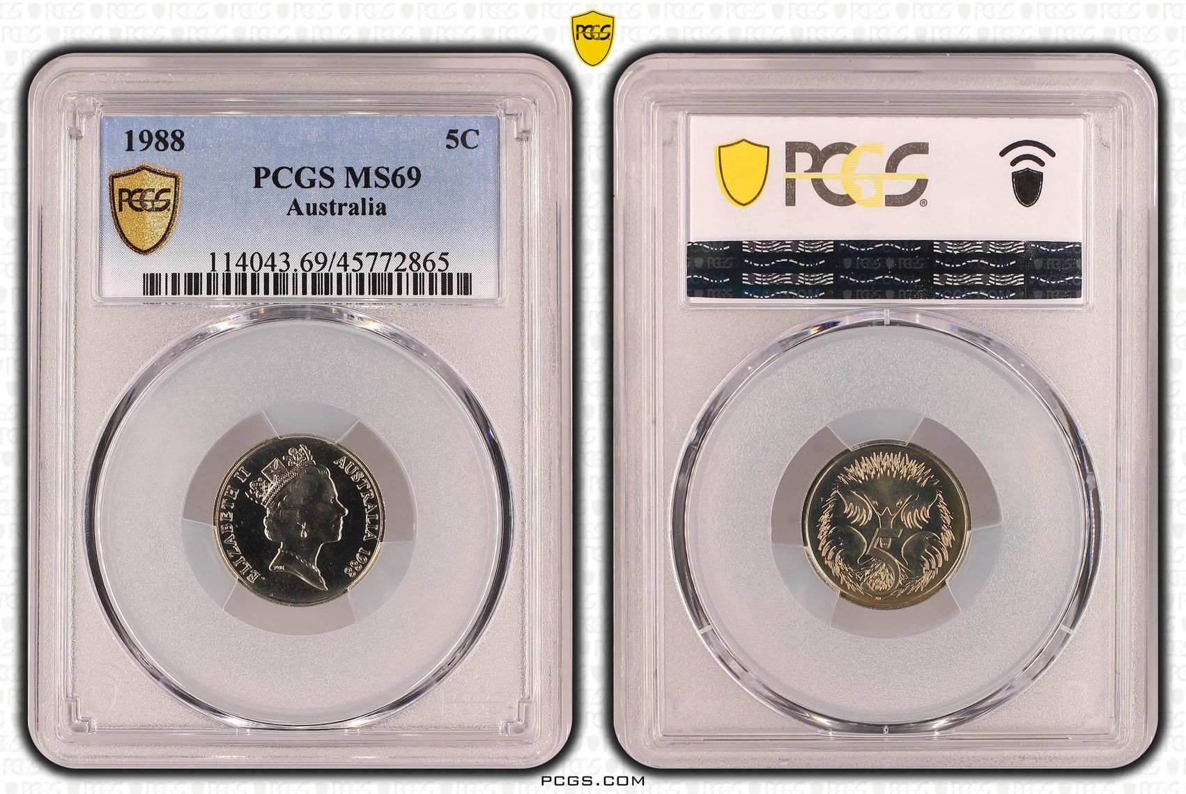 Five Cent, 1988, PCGS MS69