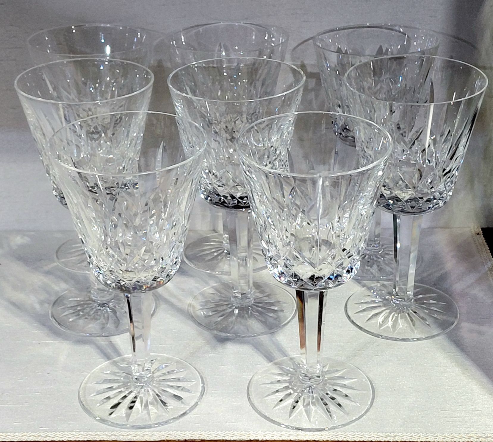553 · WATERFORD CRYSTAL WINE STEMS