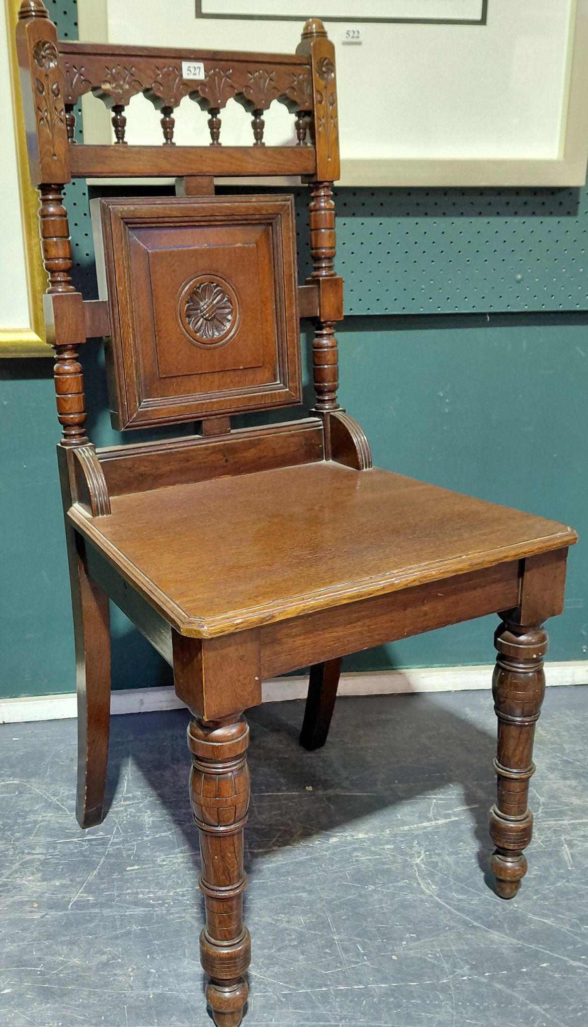 527 · AESTHETIC MOVEMENT HALLWAY CHAIR