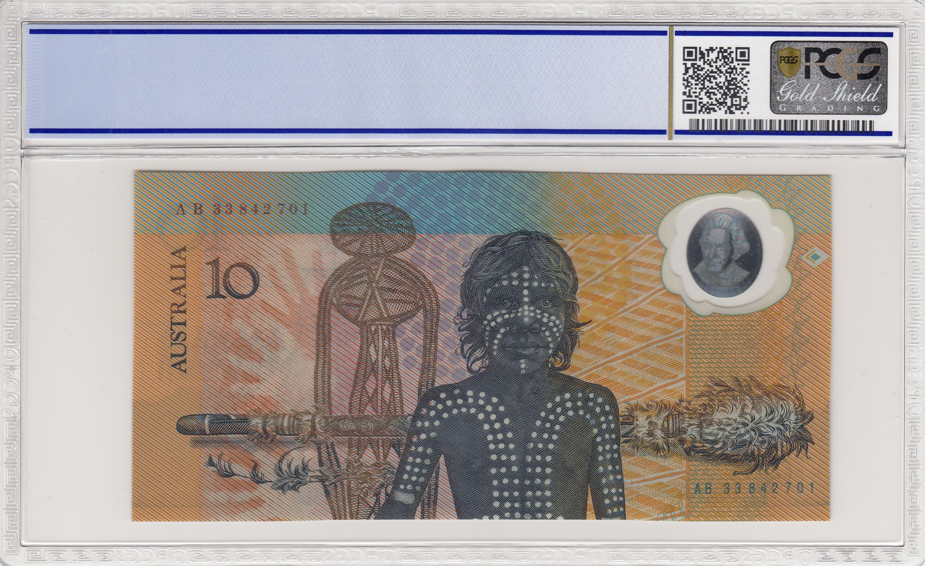 Fraser/Johnston, Commemorative, Prefix: AB, Ten Dollar, 1988, PCGS Gem UNC 66 PPQ