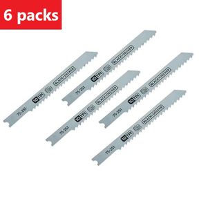 (6) BLACK+DECKER SMOOTH WOOD CUTTING JIGSAW BLADE 5 PACK
