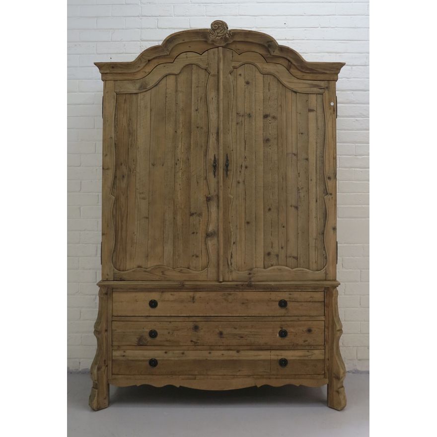 LARGE BLOCK & CHISEL ARMOIRE