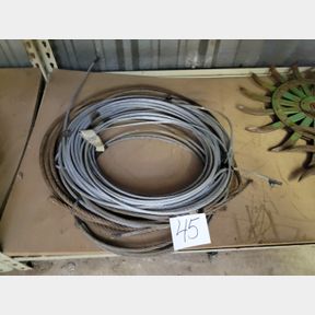 Several different lengths and sizes of soft cable