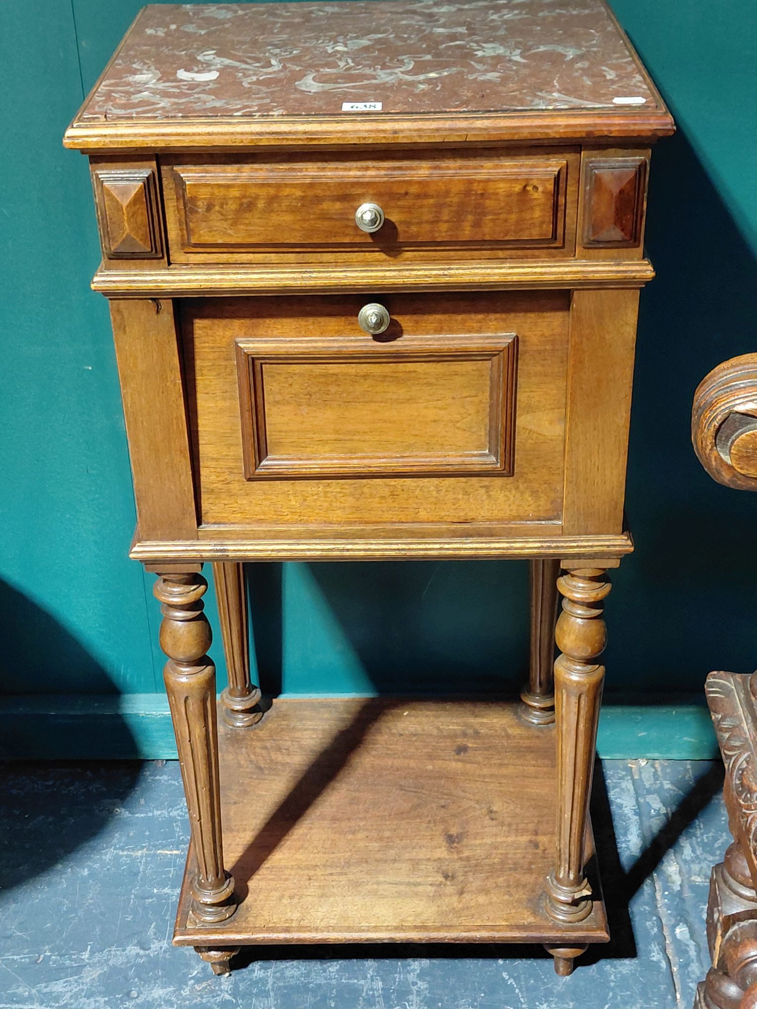 French Oak Bedside Table