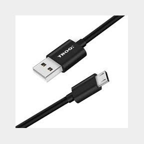 TROO Certified Fast Charge 30W USB to Micro Cable - Black - 1.0 m - 5 Year Warranty-51715/274 B2 (S4)