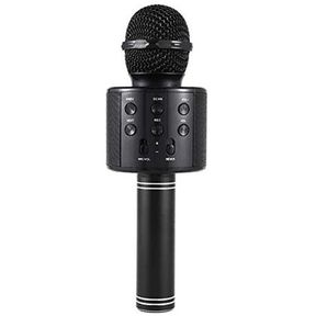 Wireless Bluetooth Karaoke Singing Microphone for Kids Black |