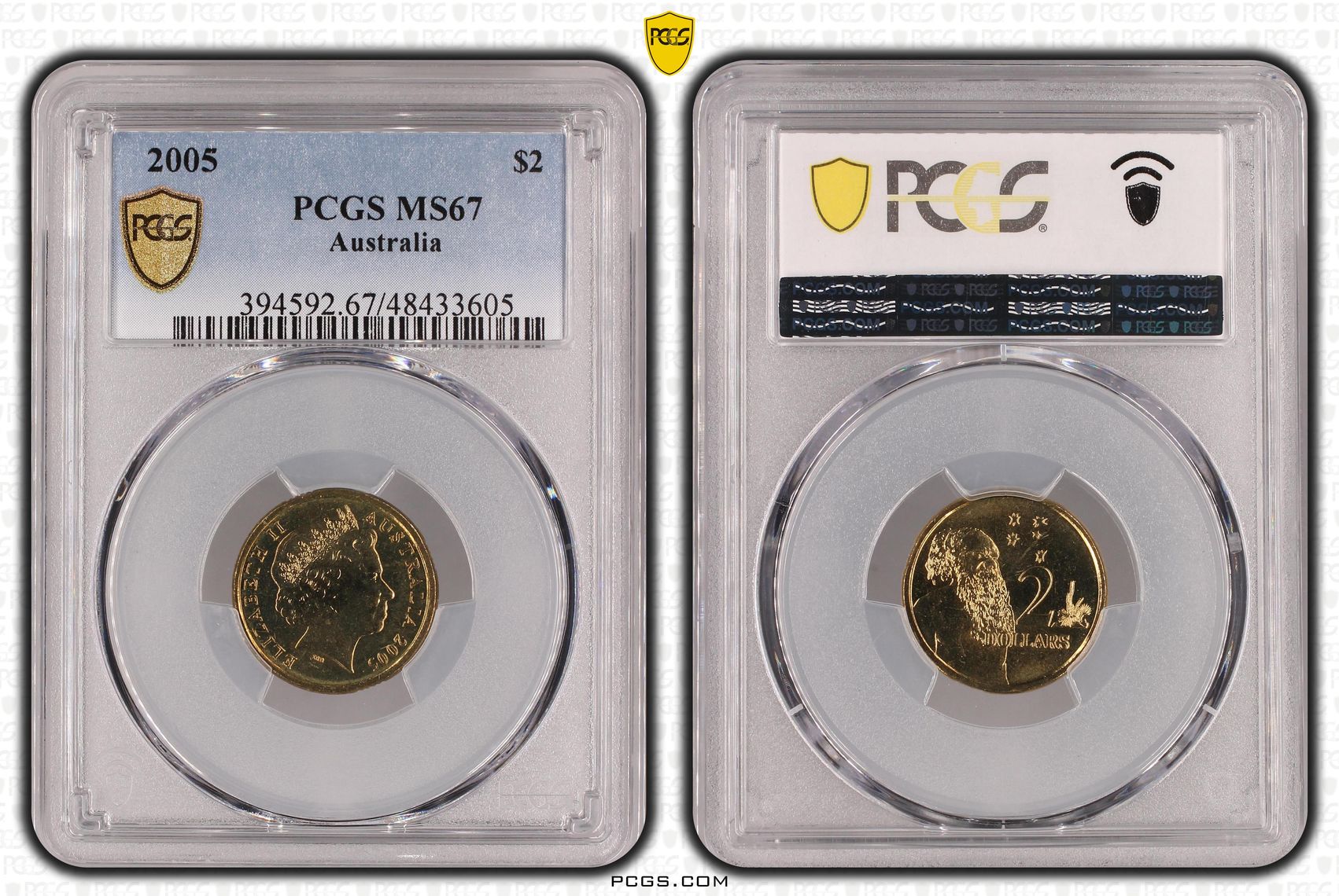 Elizabeth II, Two Dollar, 2005, PCGS MS67