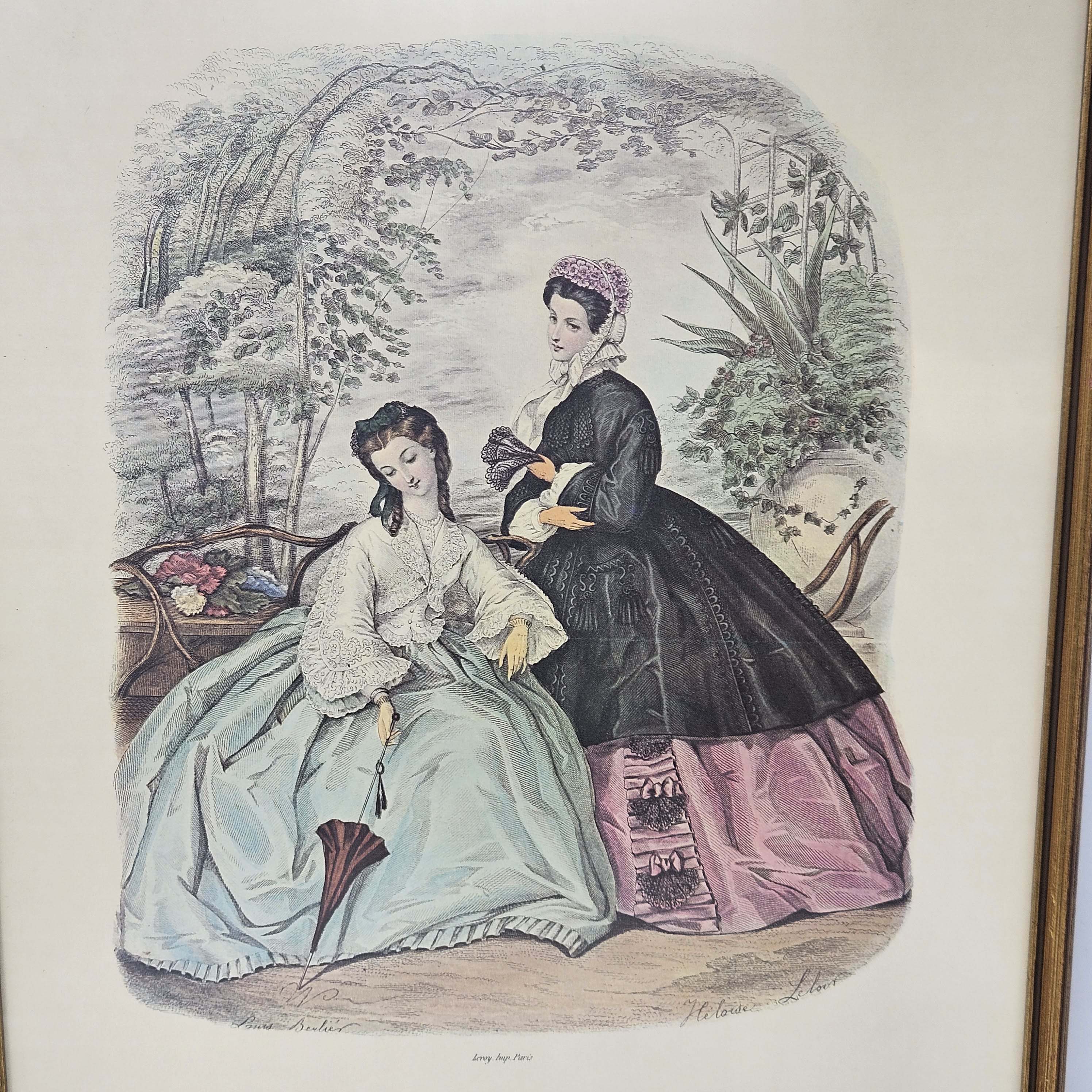 Framed La Mode Illustree Fashion Print No. 225 | Armstrong Family