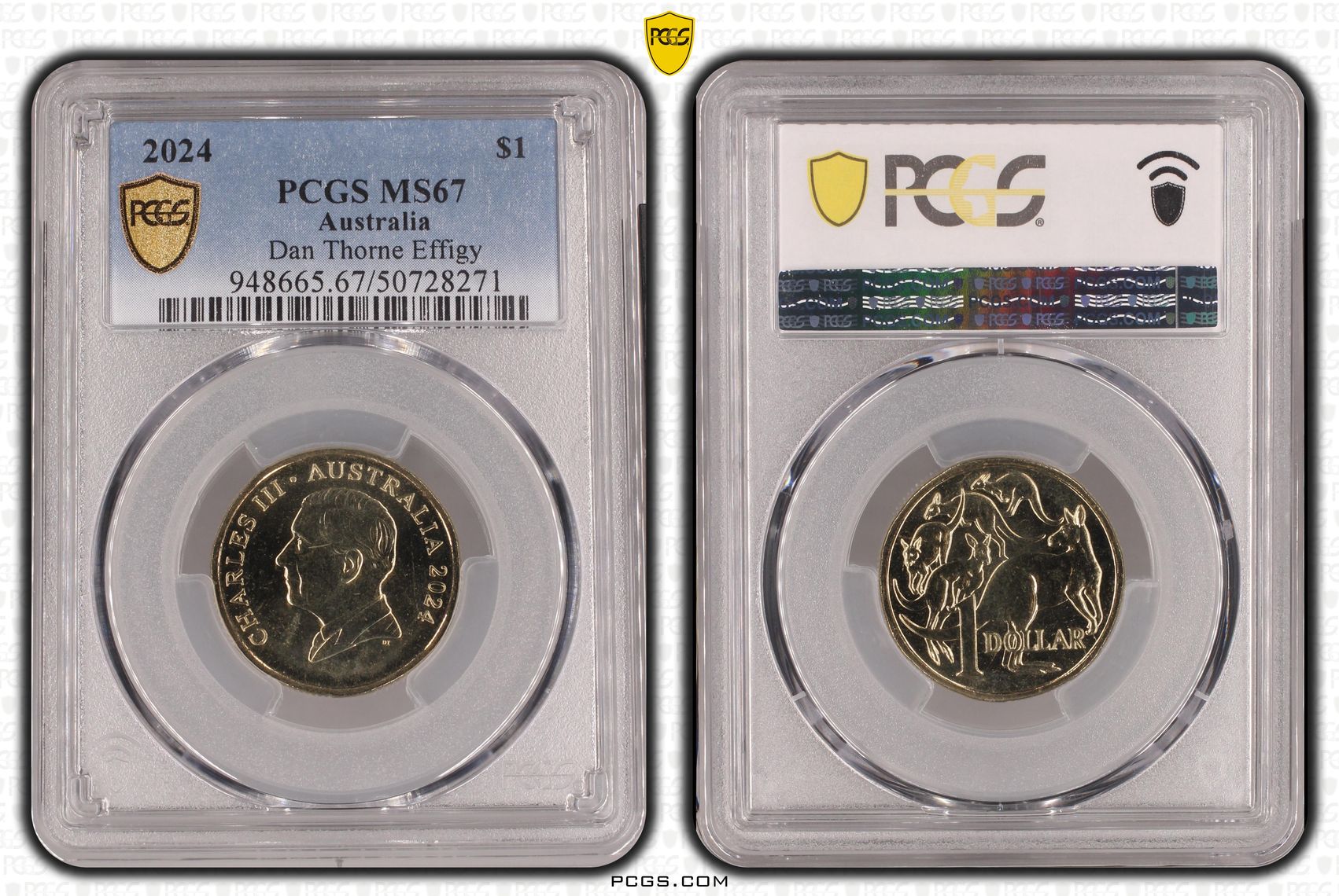 Dan Thorne Effigy , One Dollar, 2024, PCGS MS67