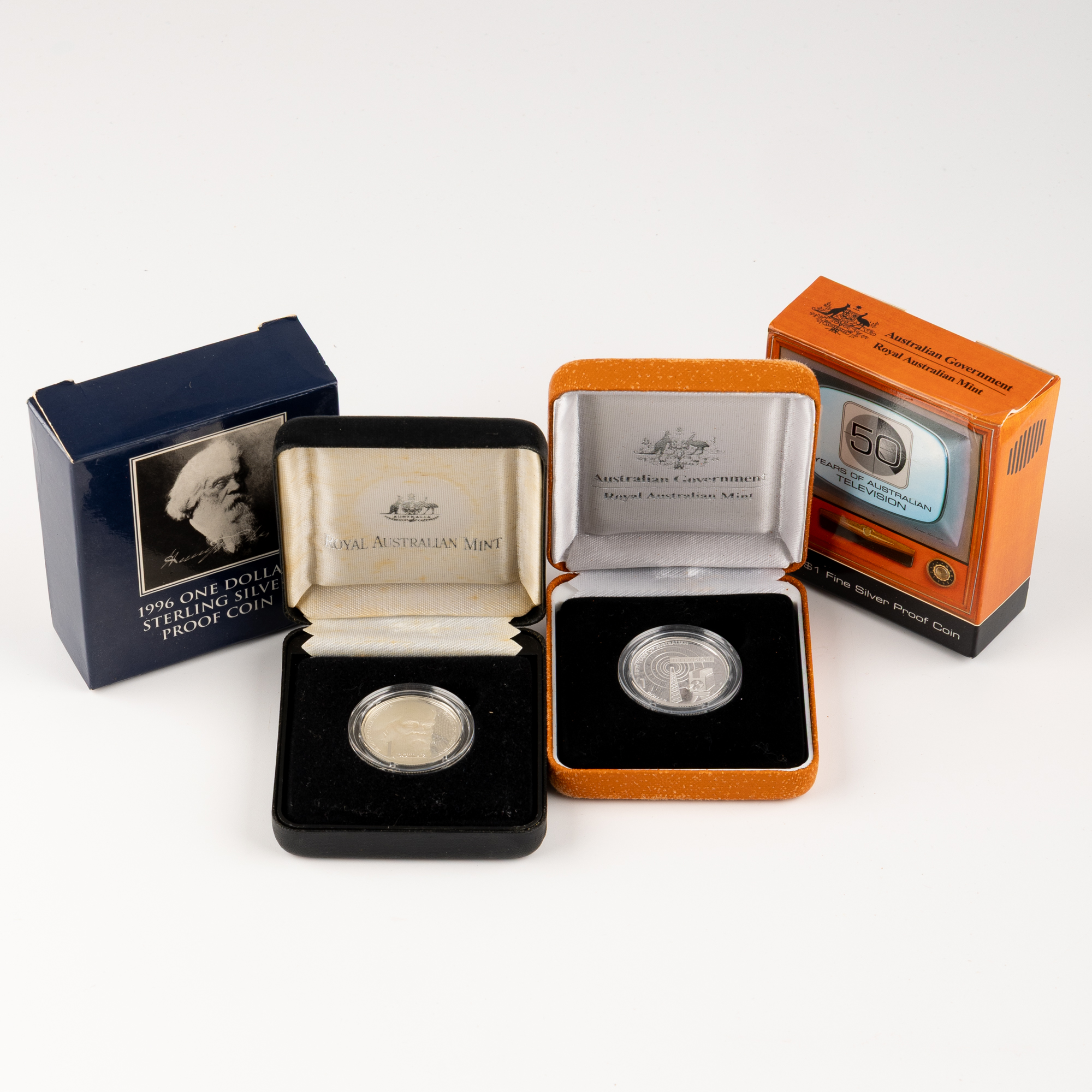 Elizabeth II, RAM - Sir Henry Parkes & 50 Years of Australian Television, One Dollar, 1996 - 2006, FDC