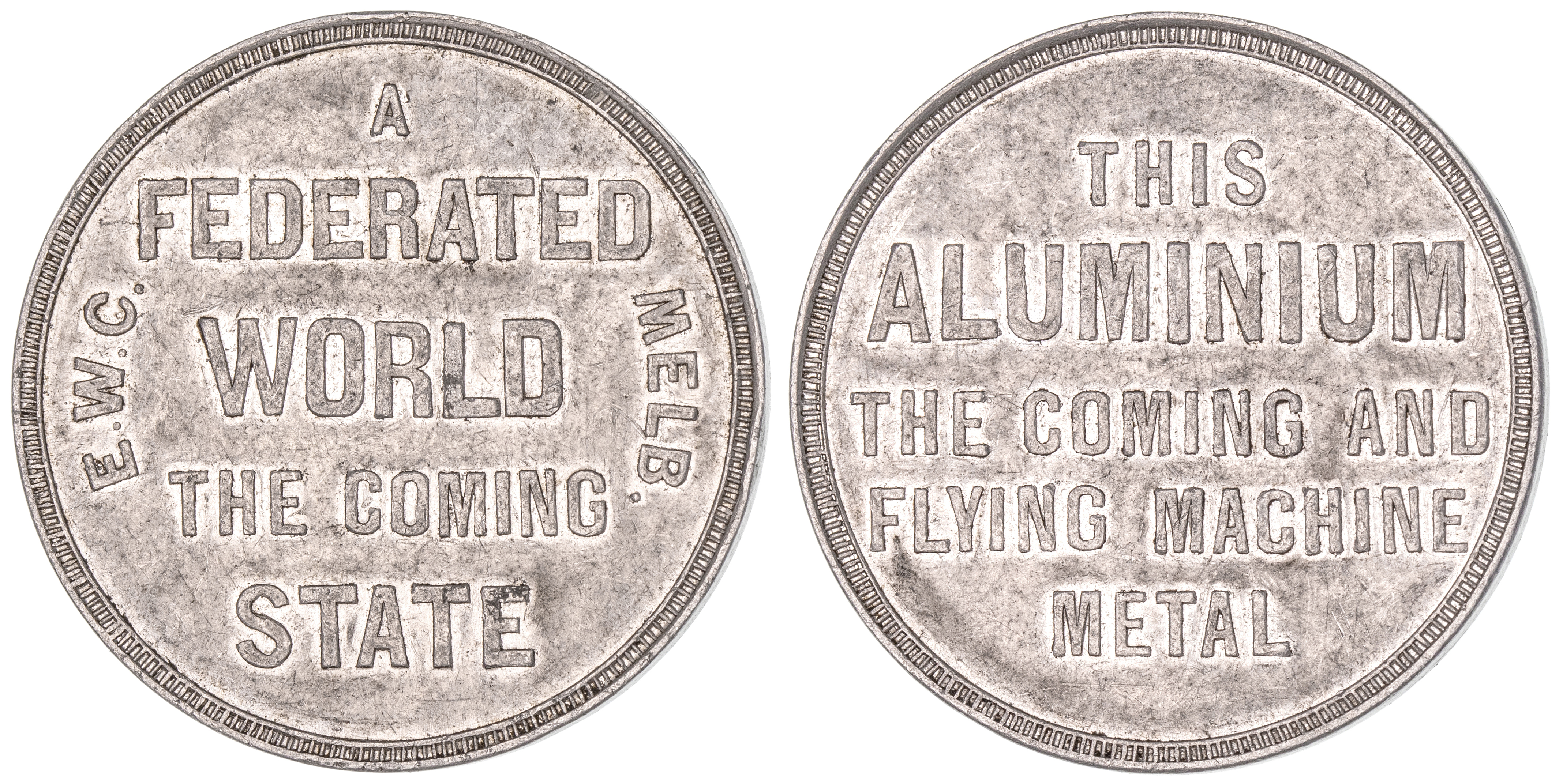 Cole's Arcade, Melbourne, Vic., Advertising Token, 1879 - 1918, VF