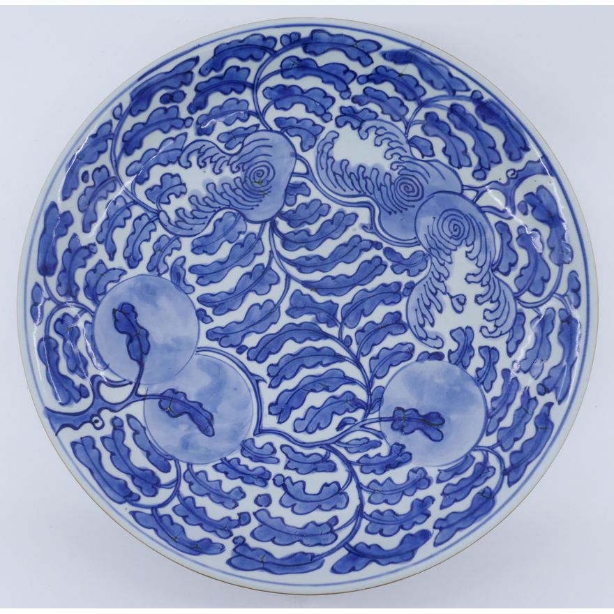 Chinese 18th Cent. Blue and White Charger