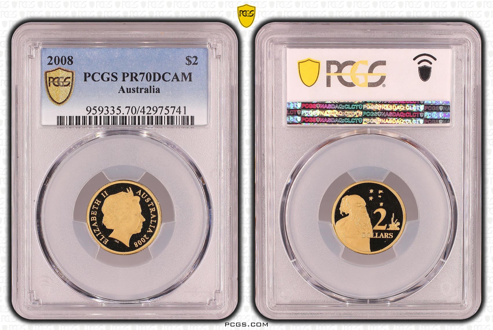 Elizabeth II, Two Dollar, PR70DCAM , 2008 PCGS POP - 7/0