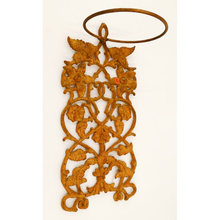 Cast Iron Hanging Outdoor Planter Hoop- 18'' with 7'' diameter