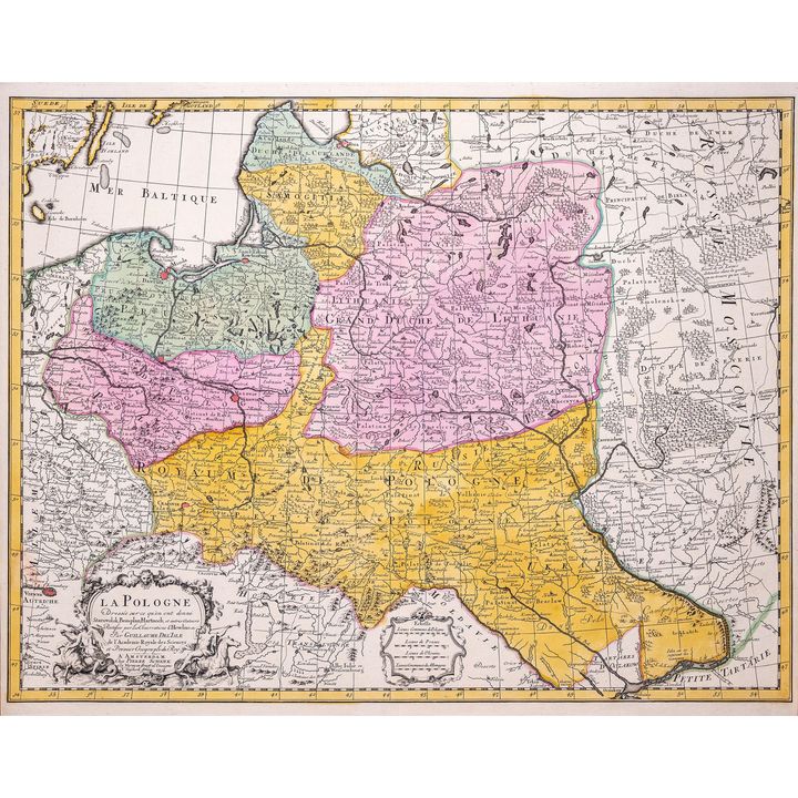 Guillaume de l’Isle | La Pologne dresee sur ce qu'en ont donne Starovolsk, Beauplan, Hartknoch...