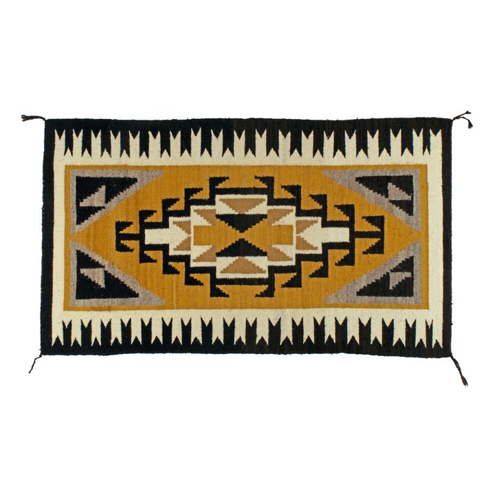 Unknown, Two Grey Hills Double Diamond Weaving