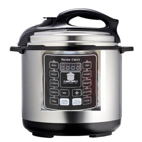 6L Electric Pressure Cooker 4 Digit Display 12 Functions 6 Litres Press Button Control |