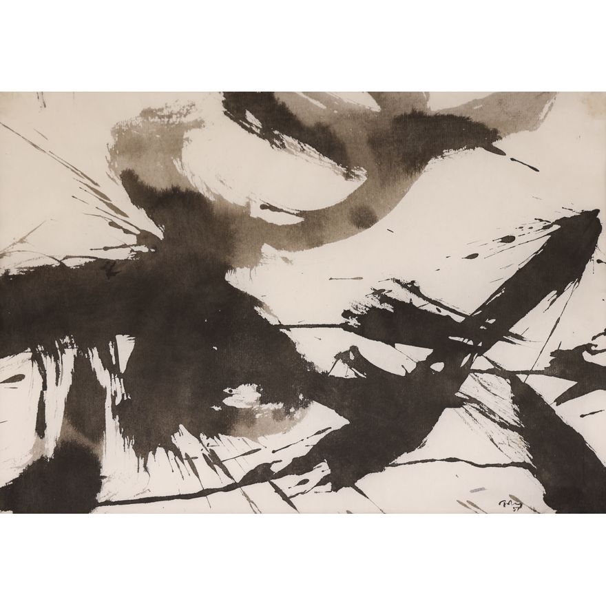 Mark Tobey ''Space Ritual'' 1957 Sumi Ink