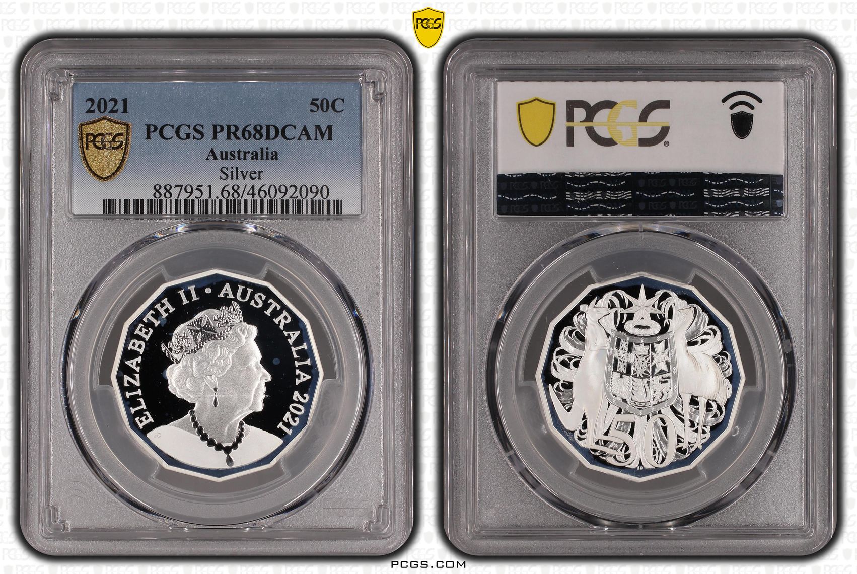 Silver, Fifty Cent, 2021, PCGS PR68DCAM