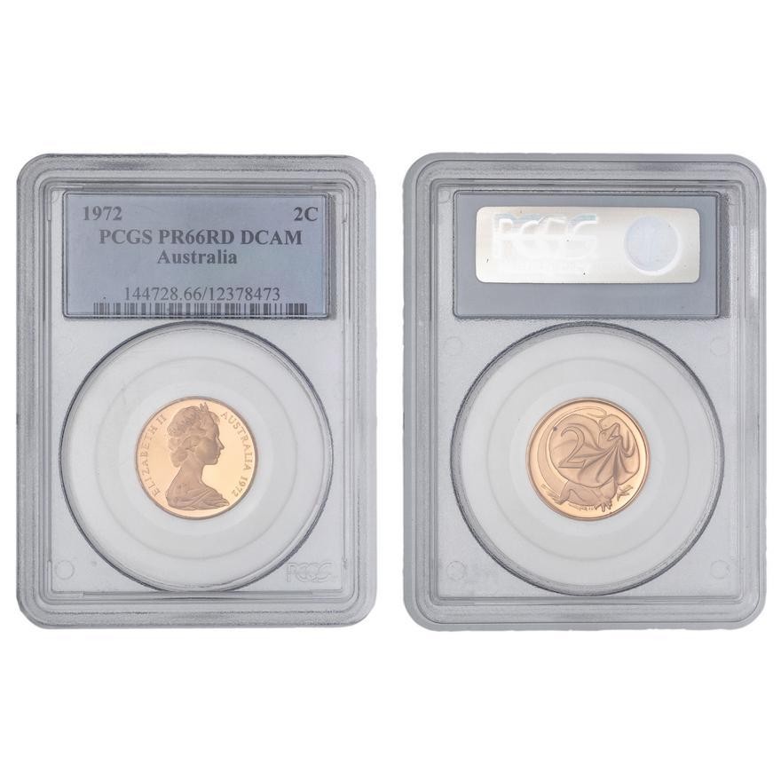 Elizabeth II, , Two Cent, 1972, PCGS PR66DCAM