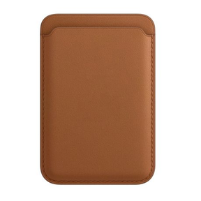 Leather Cell Phone Card Holder Brown wallet only |