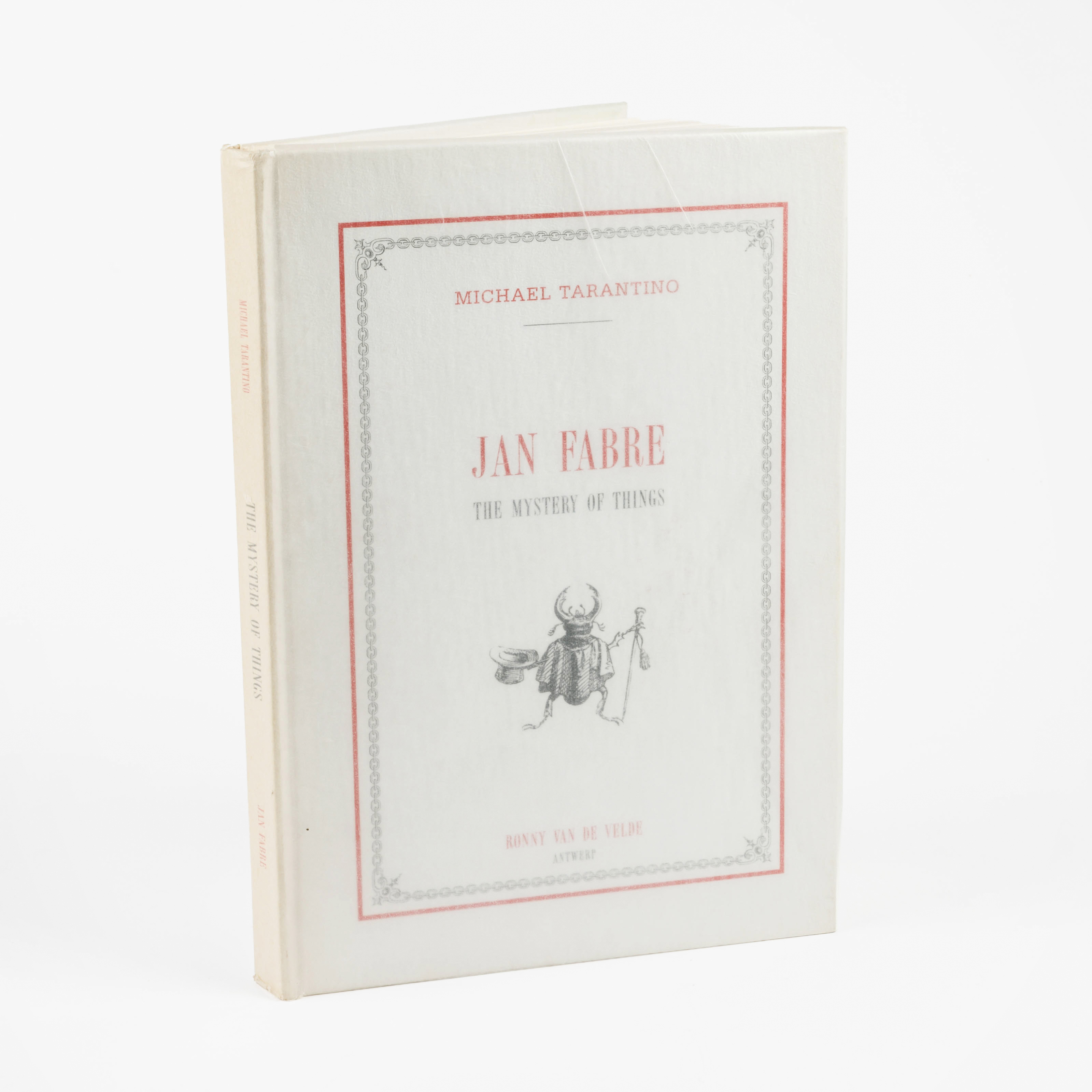 Jan Fabre - The mistery of things. Antwerp, Ronny Van de Velde, 1997. 8vo. 44 numbered pages – kavel bij Bernaerts, Antwerp
