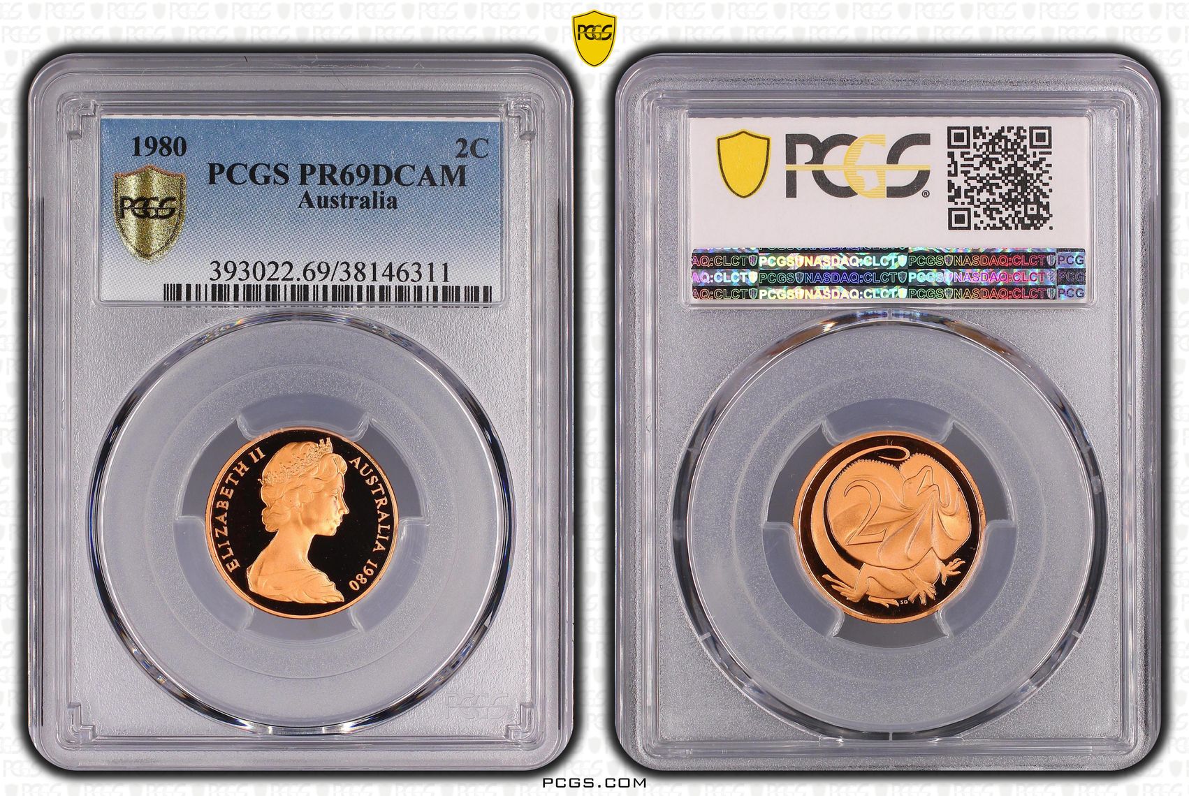 Two Cent, 1980, Pcgs Pr69dcam