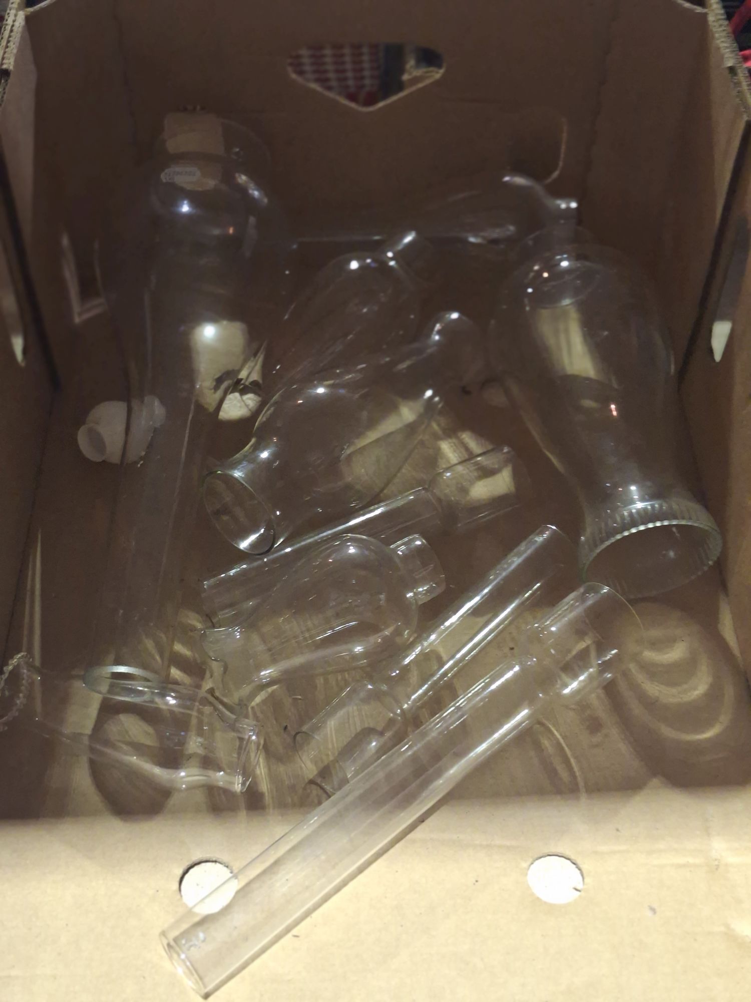 Group Of Oil Lamp Glass Chimneys
