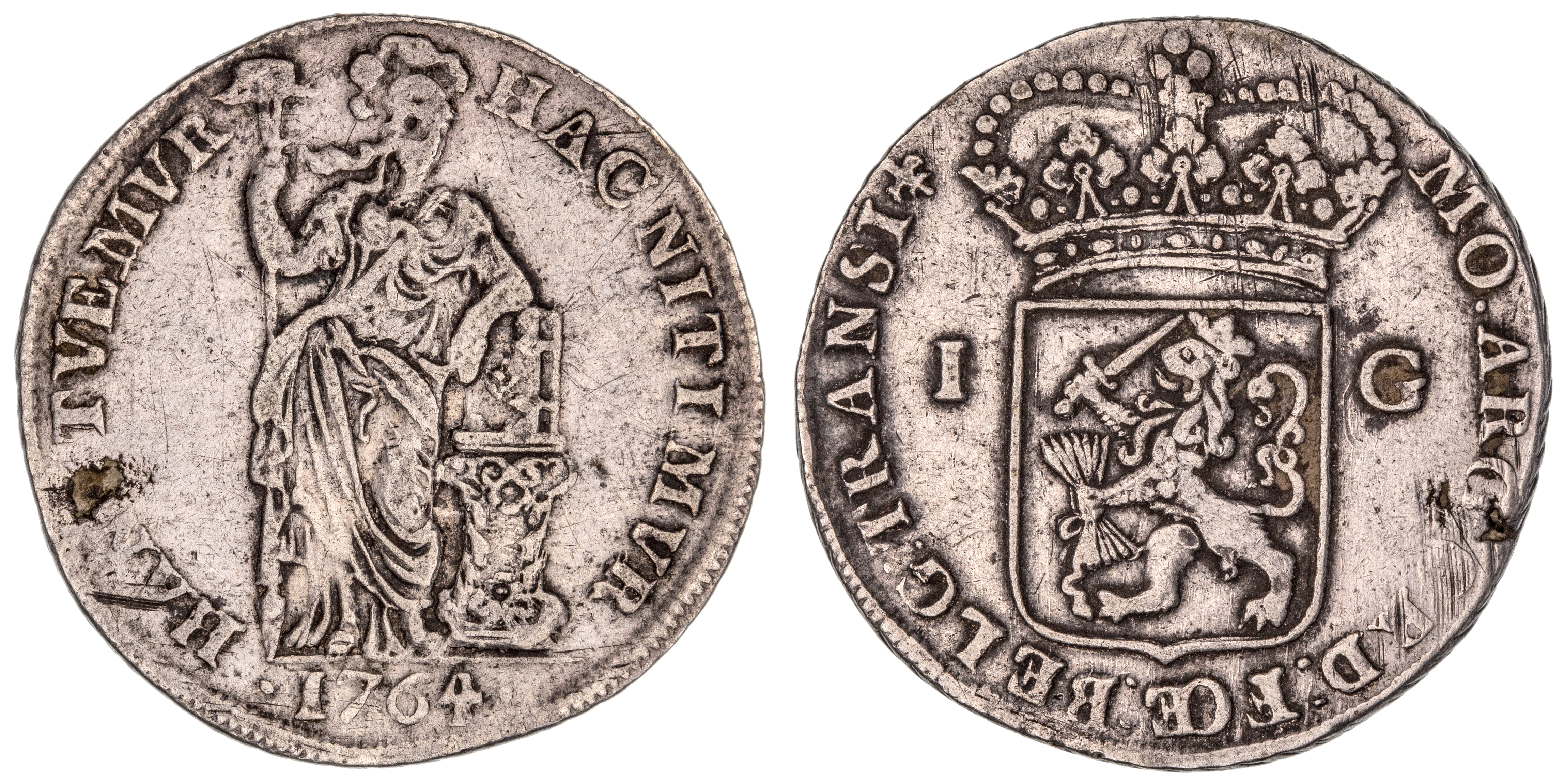 Netherlands, Overijssel (Transylvania), Gulden, 1764, gFine