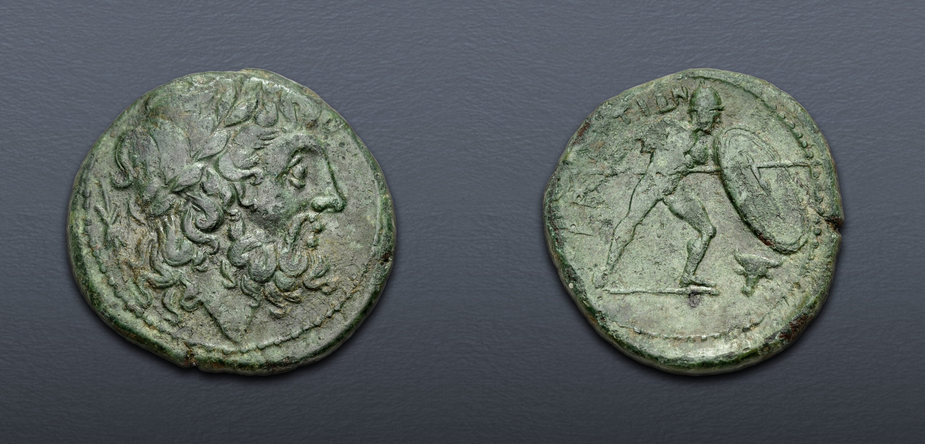 BRUTTIUM, The Brettii. Circa 211-208 BC. Æ Unit – Drachm (22mm, 7.08 g ...