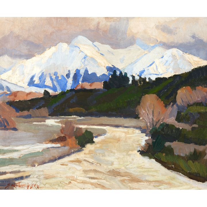 Sydney Lough Thompson 'View of the Southern Alps '